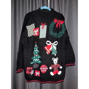 Vintage Ugly Christmas Sweater Xmas Size Medium